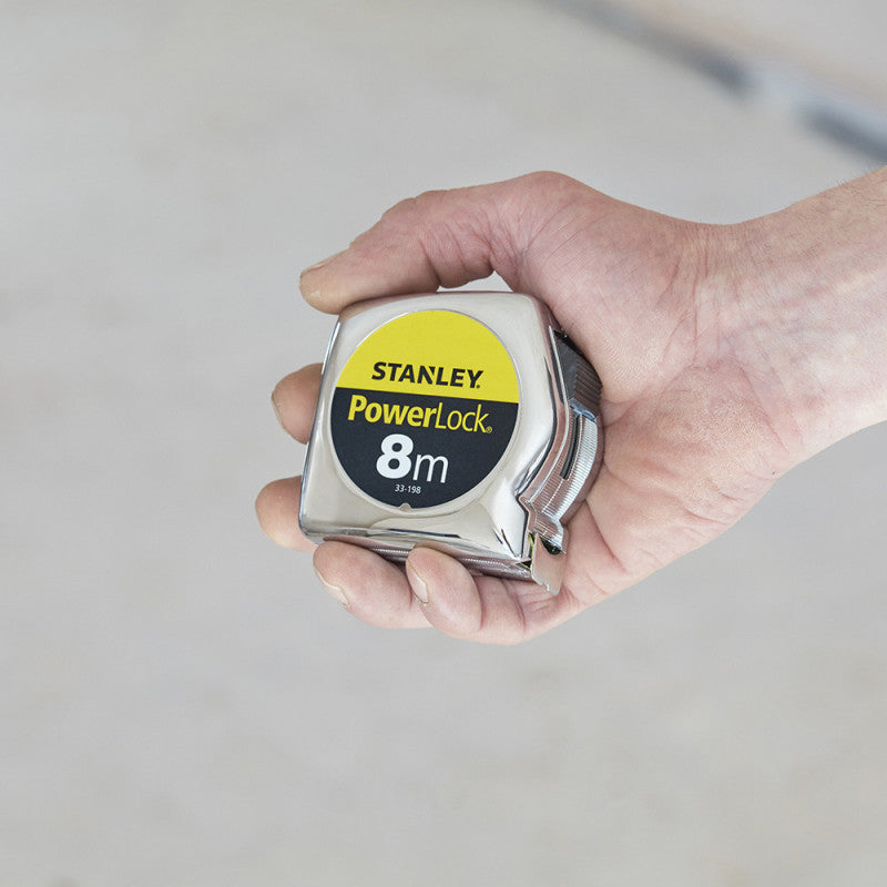 Mètre ruban powerlock classic abs STANLEY 1-33-198 8 m x 25 mm