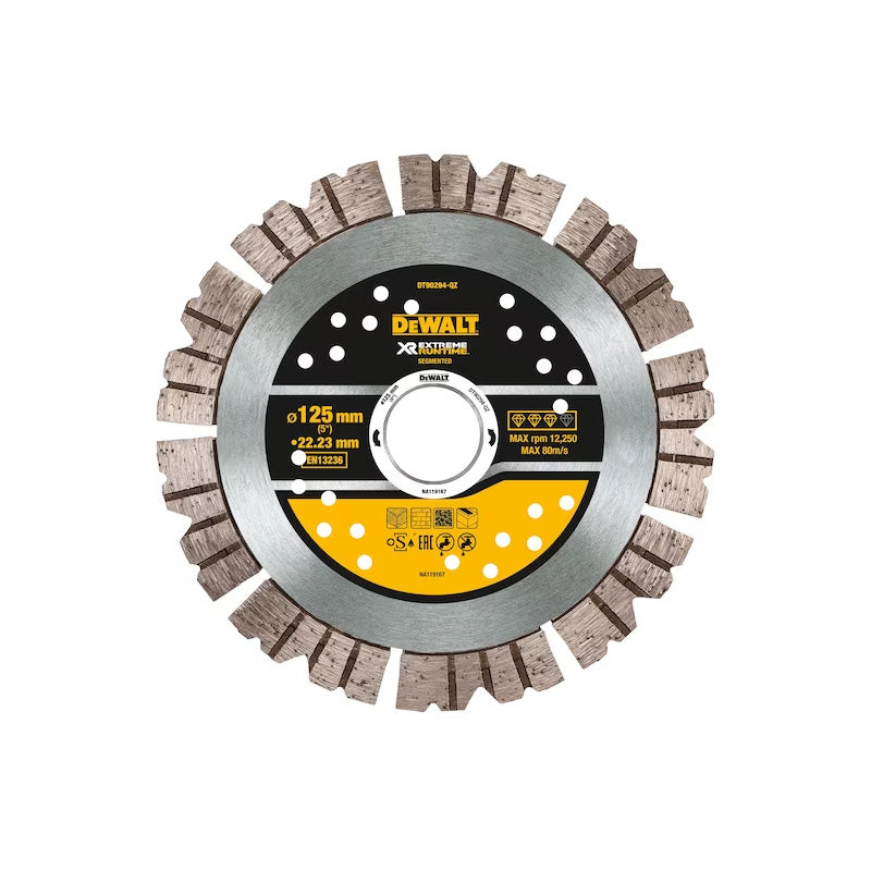 Disque béton Ø125x22,2mm pour rainureuse DEWALT DT90294-QZ Extreme Runtime
