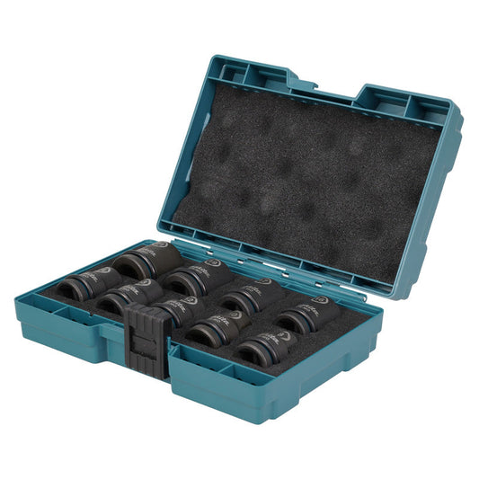 Coffret de 9 douilles carrée 1/2" IMPACT BLACK Makita E-16570 de 8 à 21mm
