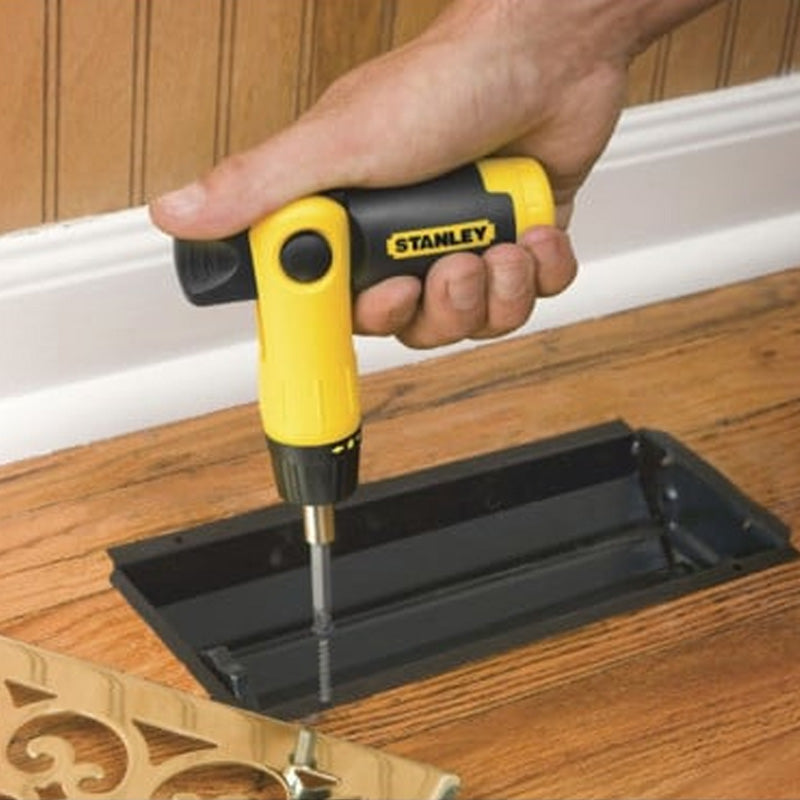 Tournevis porte-embouts à cliquet poignée revolver - coffret 25 pièces - STANLEY - 0-63-022