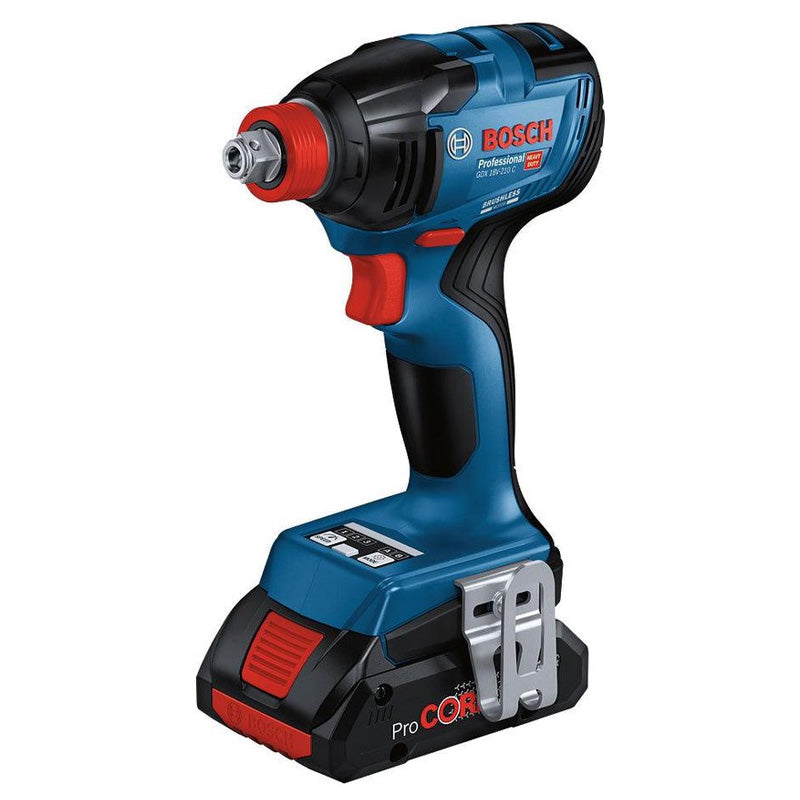 Pack 4 outils 18V BSH : GSR 18V-110C + GDX 18V-210C + GWS 18V-10 + GBH 18V-24C + 1 batterie 4,0 Ah (ProCORE) + 2 batteries 5,5 Ah (ProCORE) + GAL 1880CV (L)