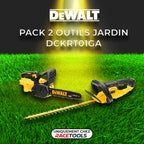 Pack 2 outils DWT DCKRT01GA Tronçonneuse + Taille-haie 18V + 2 batteries + chargeur