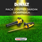 Pack 2 outils DWT DCKRT02GA Souffleur + Taille-haie 18V + 2 batteries + chargeur