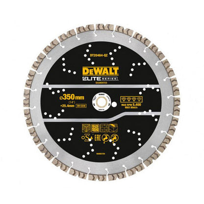 Disque diamant segmenté ELITE DEWALT pour tout usage