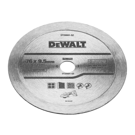 Disque diamant 76mm DEWALT DT20591-QZ - pour la céramique