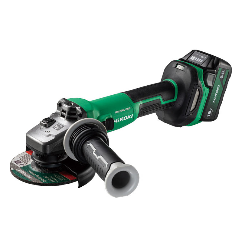 Pack 3 outils HKI Perceuse + perforateur + meuleuse 18V Brushless KCRT04 (DS18DE + DH1826DA + G1813DVE + 2 batteries 5 Ah + chargeur)