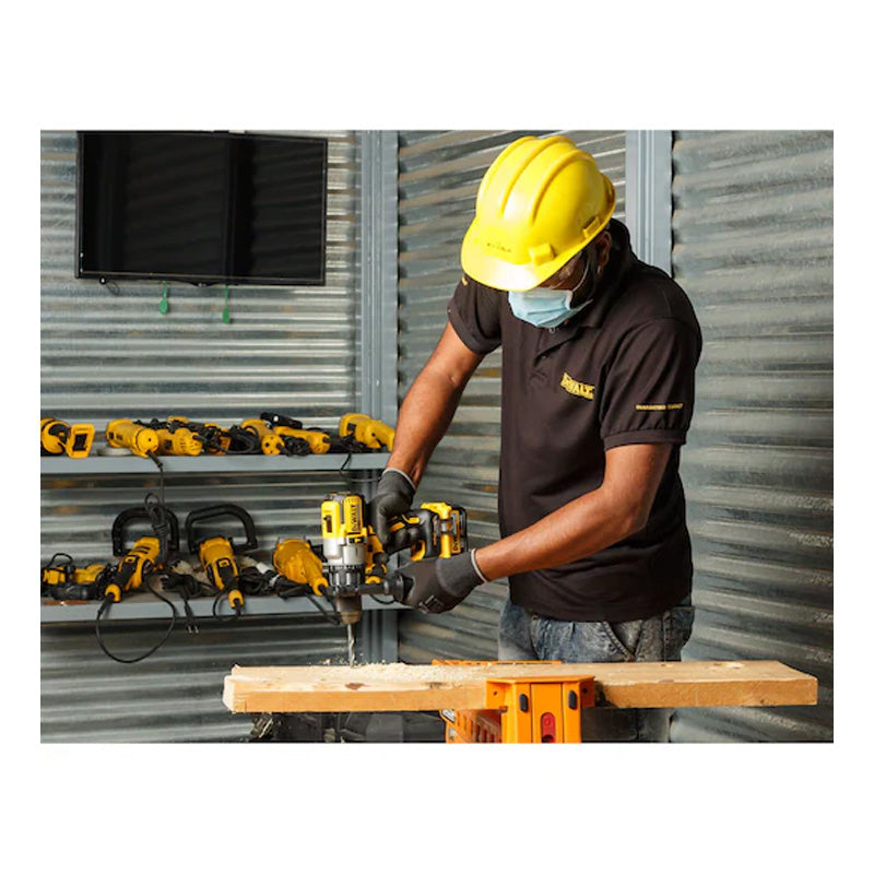 Pack 2 outils 54V DWT DCK2055T2-QW : Perceuse-visseuse à percussion DCD996 et Meuleuse Ø125mm DCG414 avec coffret et 2 Batteries 6,0 Ah FLEXVOLT