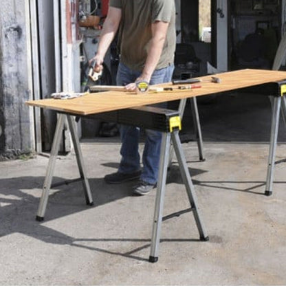 Lot de 2 tréteaux STANLEY  1-97-475 pliables et clipsables charge 350kg