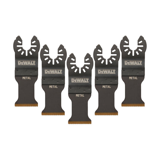 Jeu de 5 lames pour métal DEWALT DT20727-QZ - 30x43mm - pour multi-cutter