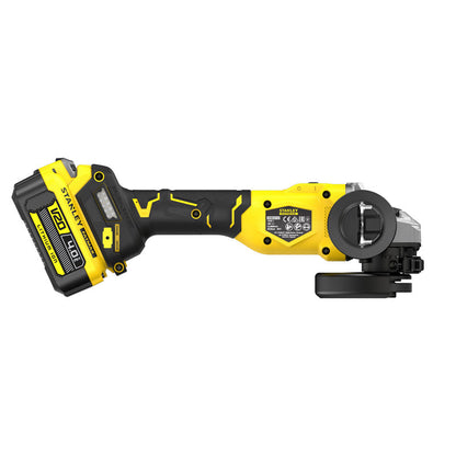Meuleuse D'Angle 125 mm Brushless Lithium 18V - 1 Batterie 4 Ah En Kit Pro-Stack - SFMCG710M1T-QW STANLEY FATMAX V20